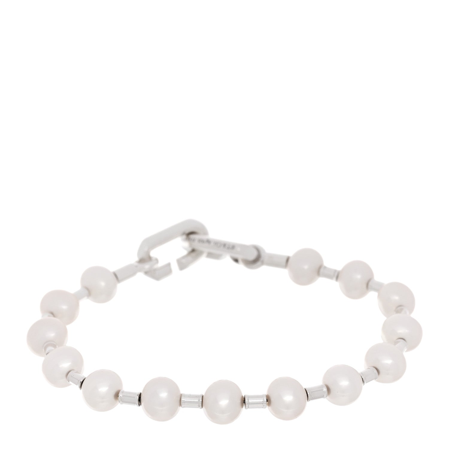 Tiffany Sterling Silver Freshwater Cultured Pearl 7-8mm HardWear Bracelet 1 of 4