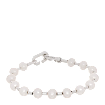 Tiffany Sterling Silver Freshwater Cultured Pearl 7-8mm HardWear Bracelet 1 of 4