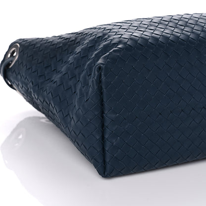 Bottega Veneta Nappa Intrecciato Bella Tote Navy 5 of 11