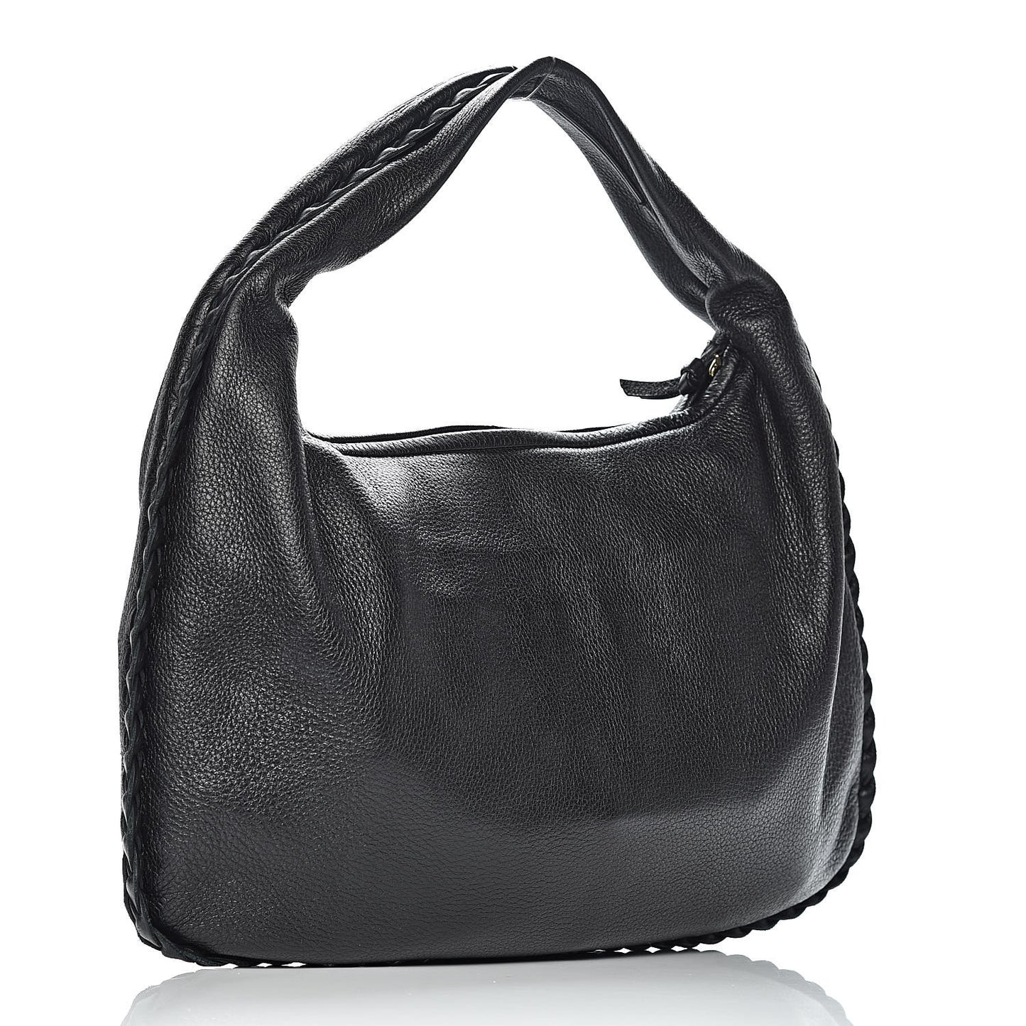 Cervo Braided Small Veneta Hobo Black