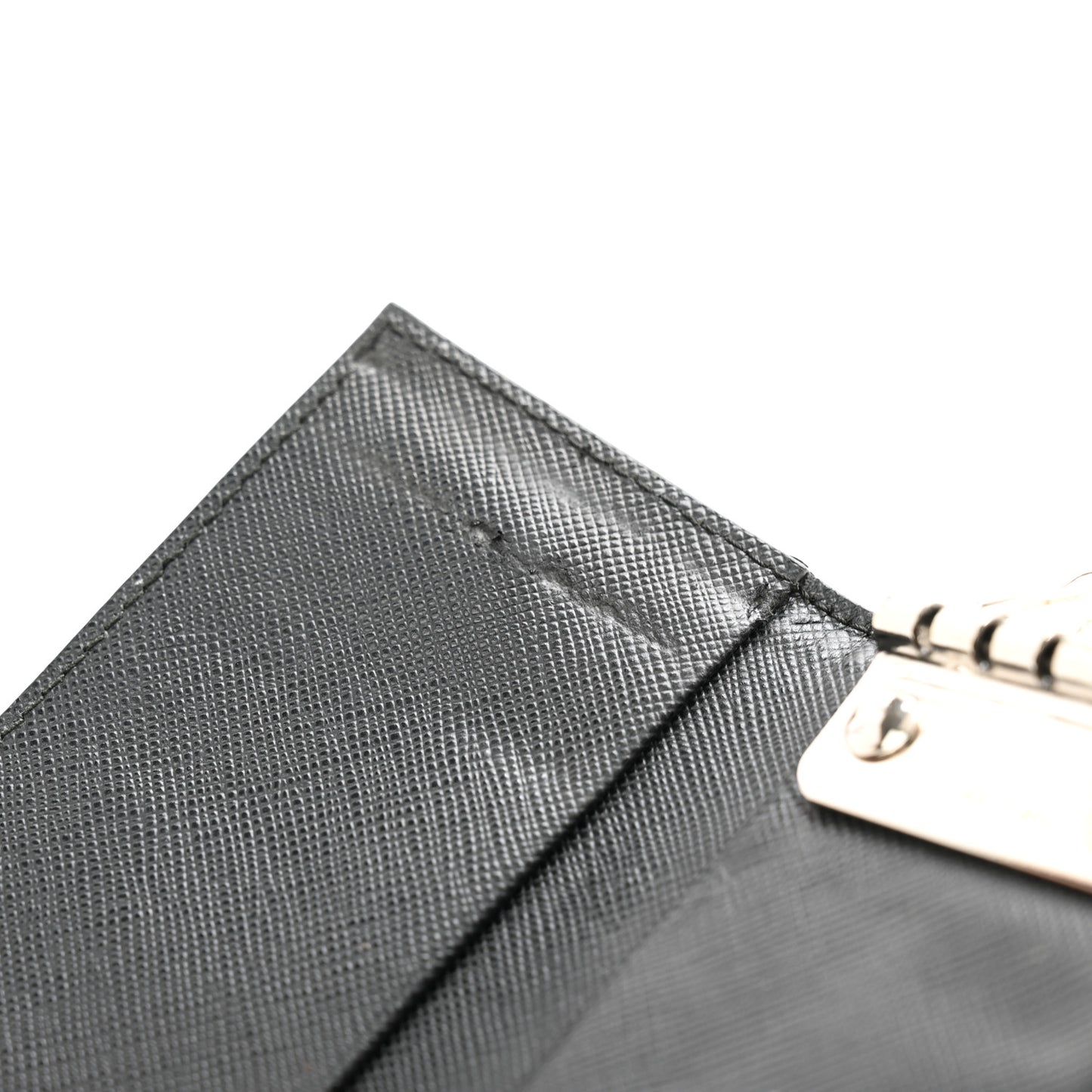 Saffiano 6 Key Holder Black