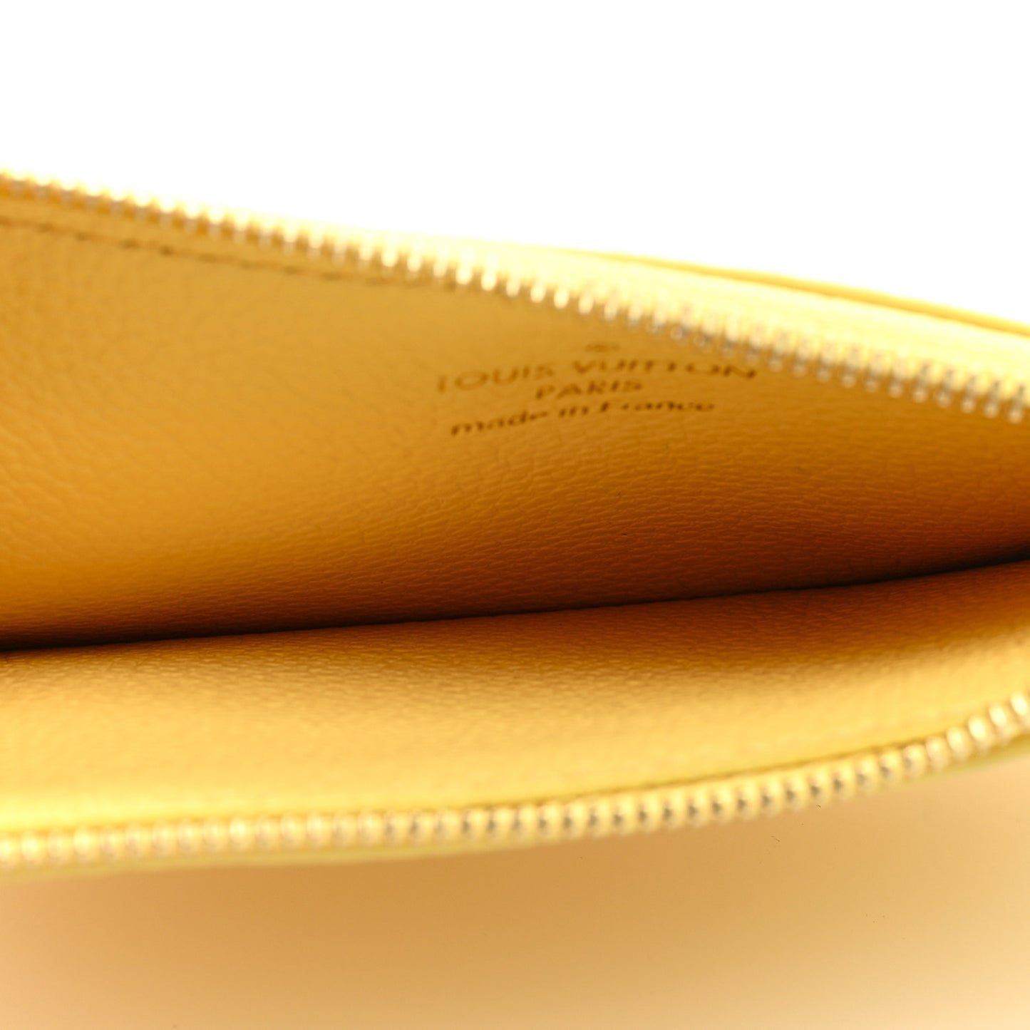 Empreinte Monogram Zipped Romy Card Holder Jaune