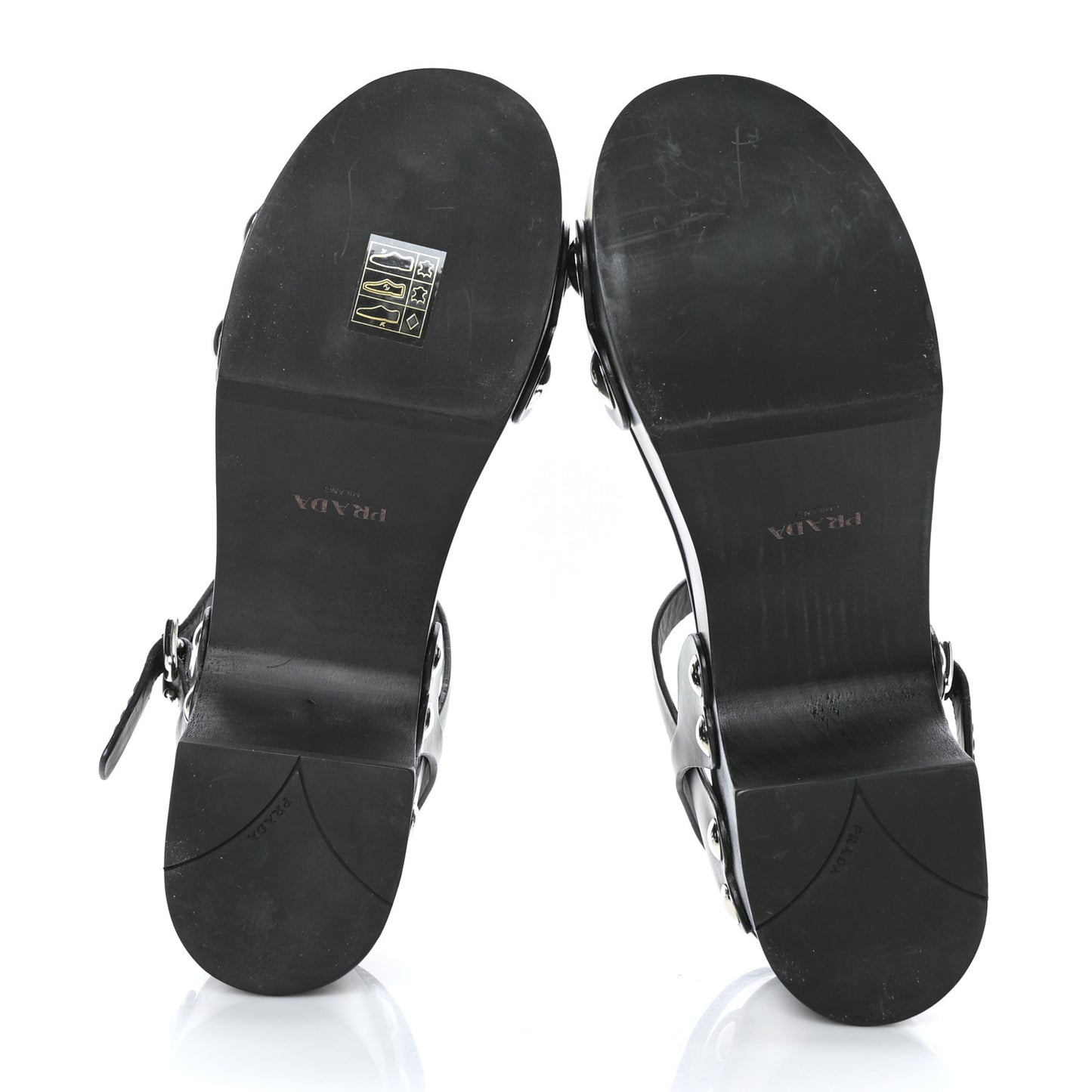 Natural Calfskin 50mm Clog Sandals 37.5 Black