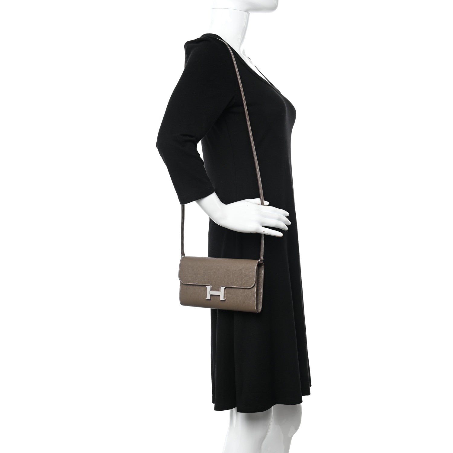 Hermes Epsom Constance Long To Go Wallet Etoupe 2 of 7
