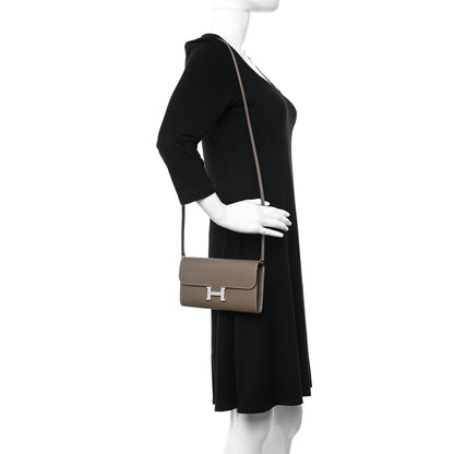 Hermes Epsom Constance Long To Go Wallet Etoupe 2 of 7