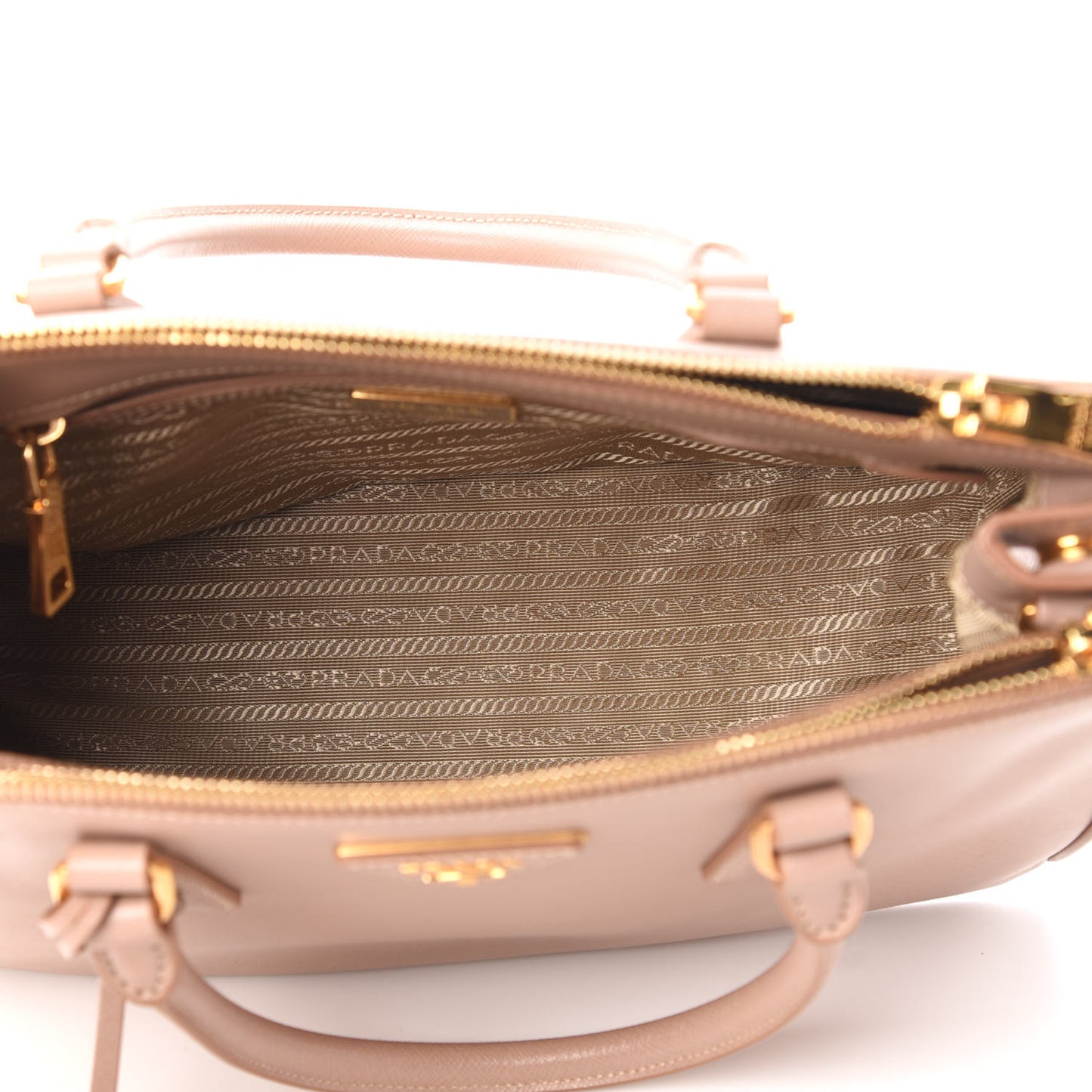 Saffiano Small Galleria Double Zip Tote Cammeo