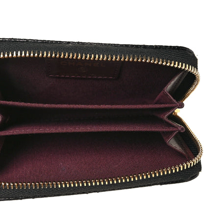 Chanel Caviar Quilted Zip Coin Purse Black 5 of 9