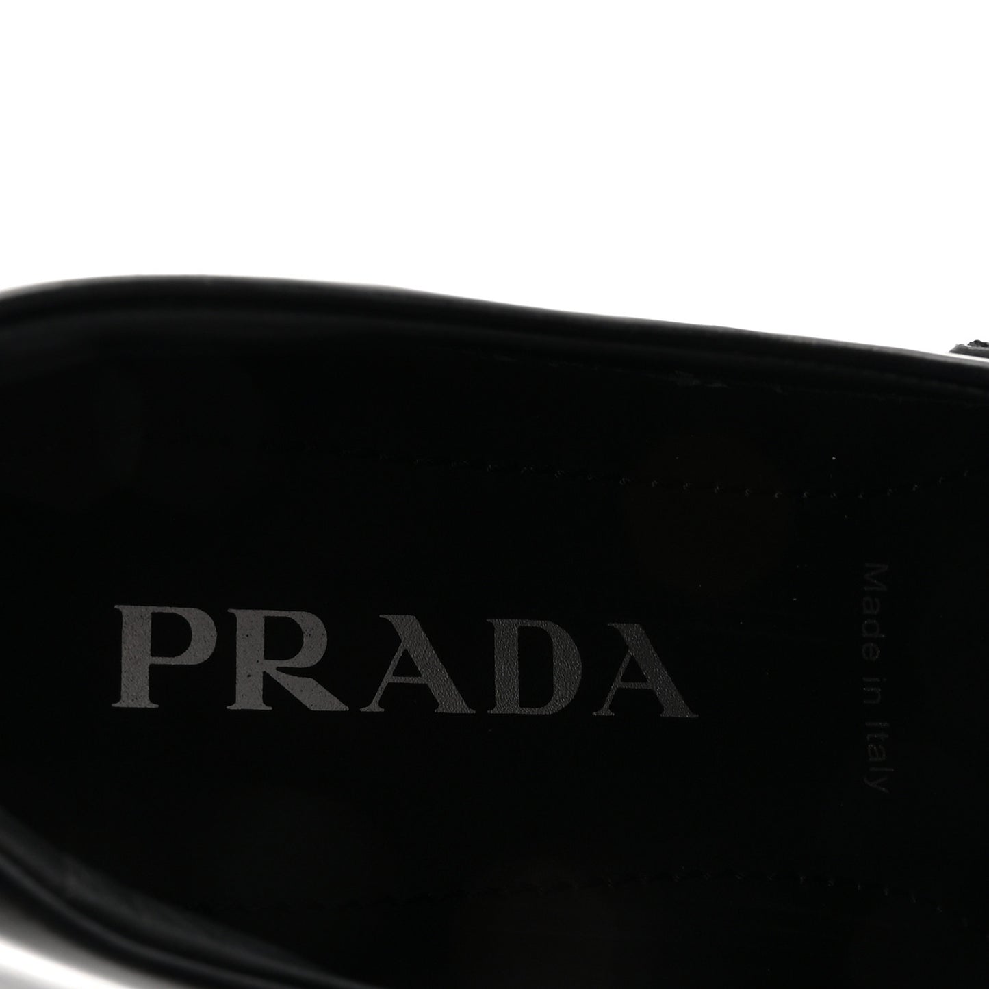 Spazzolato Rois Metal Triangle Logo Monolith 55mm Loafers 38.5 Black