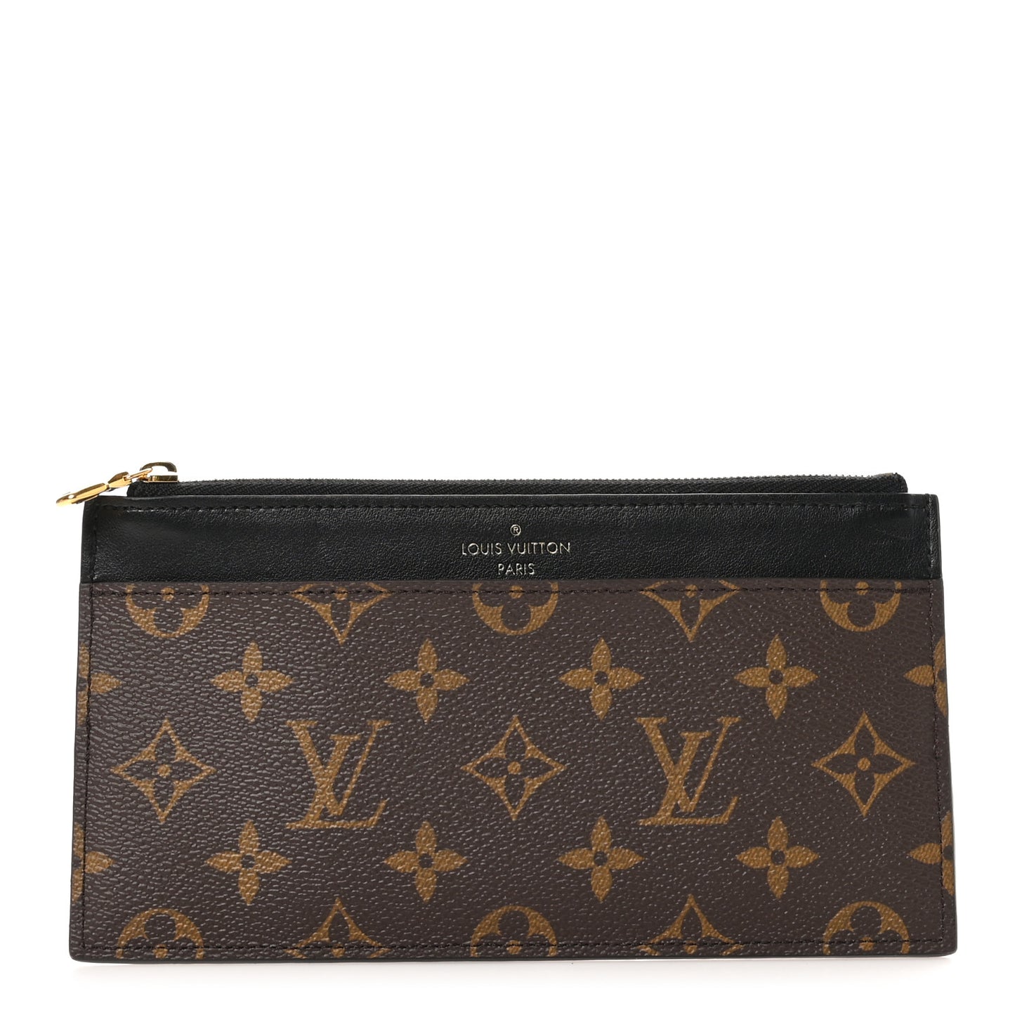 Monogram Slim Purse Black