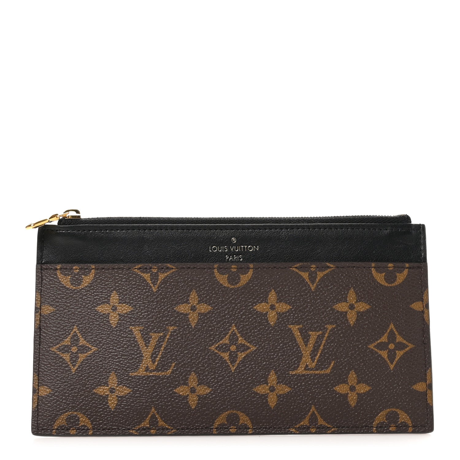 Louis Vuitton Monogram Slim Purse Black 1 of 8