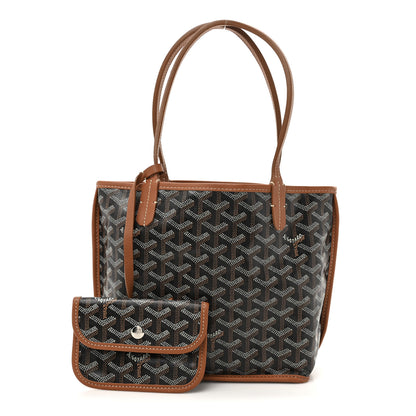 Goyard Goyardine Reversible Mini Anjou Black Gold 3 of 20