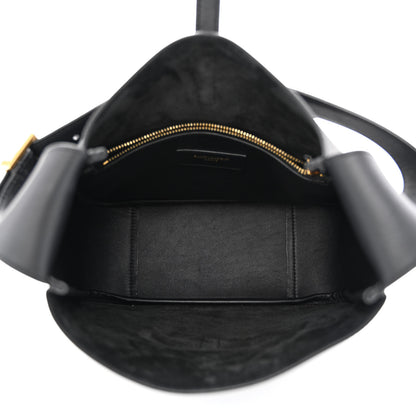 Saint Laurent Smooth Calfskin Small Le 5 A 7 Soft Hobo Black 5 of 9