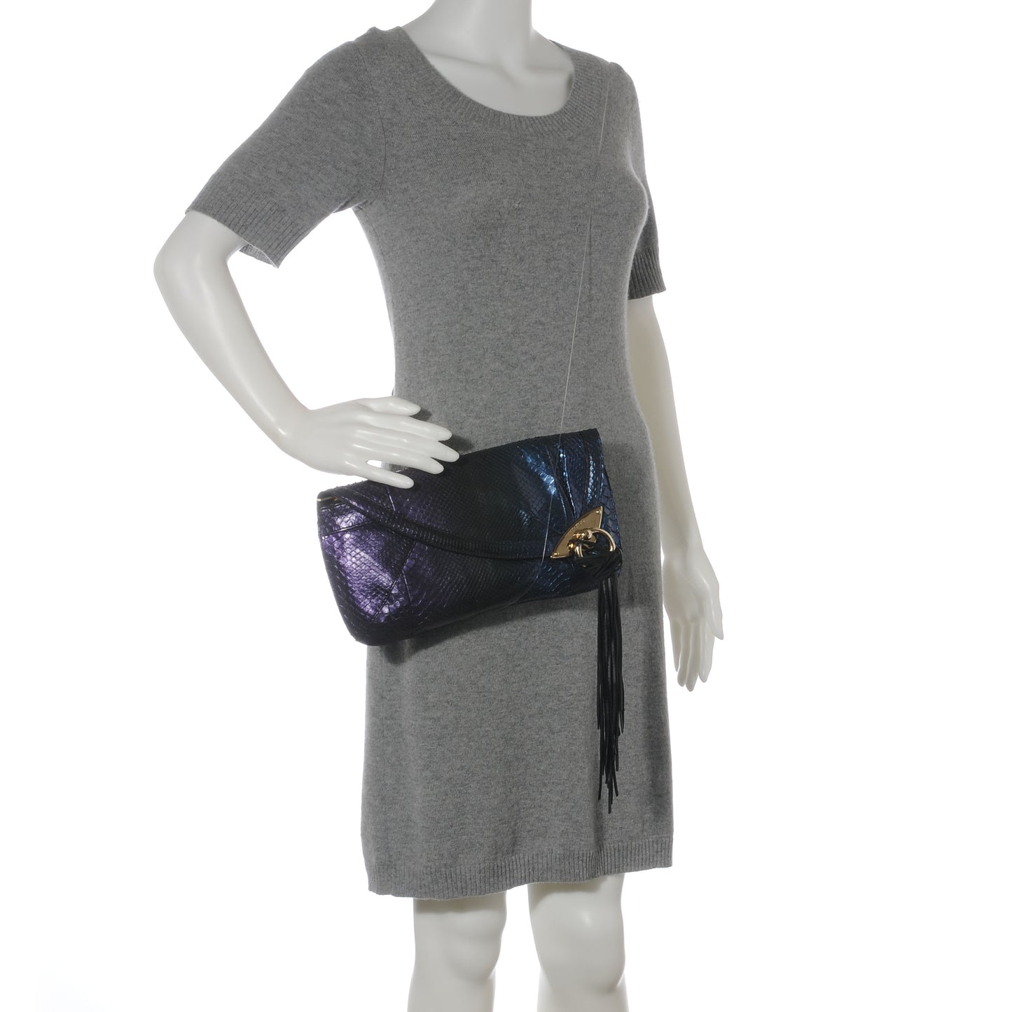 Metallic Fish Carissa Clutch
