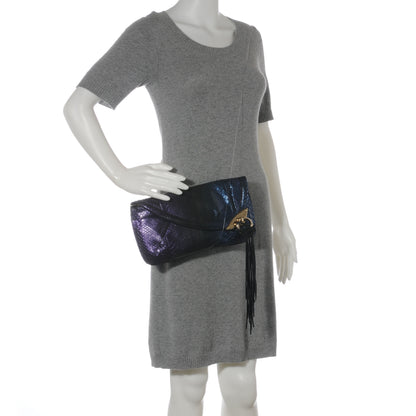 Jimmy Choo Metallic Fish Carissa Clutch 2 of 7