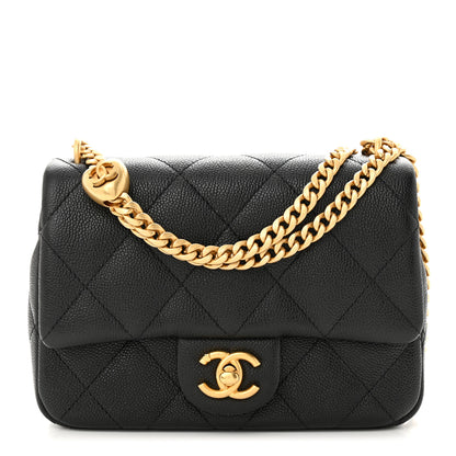 Chanel Caviar Quilted Mini Sweetheart Flap Black 1 of 11