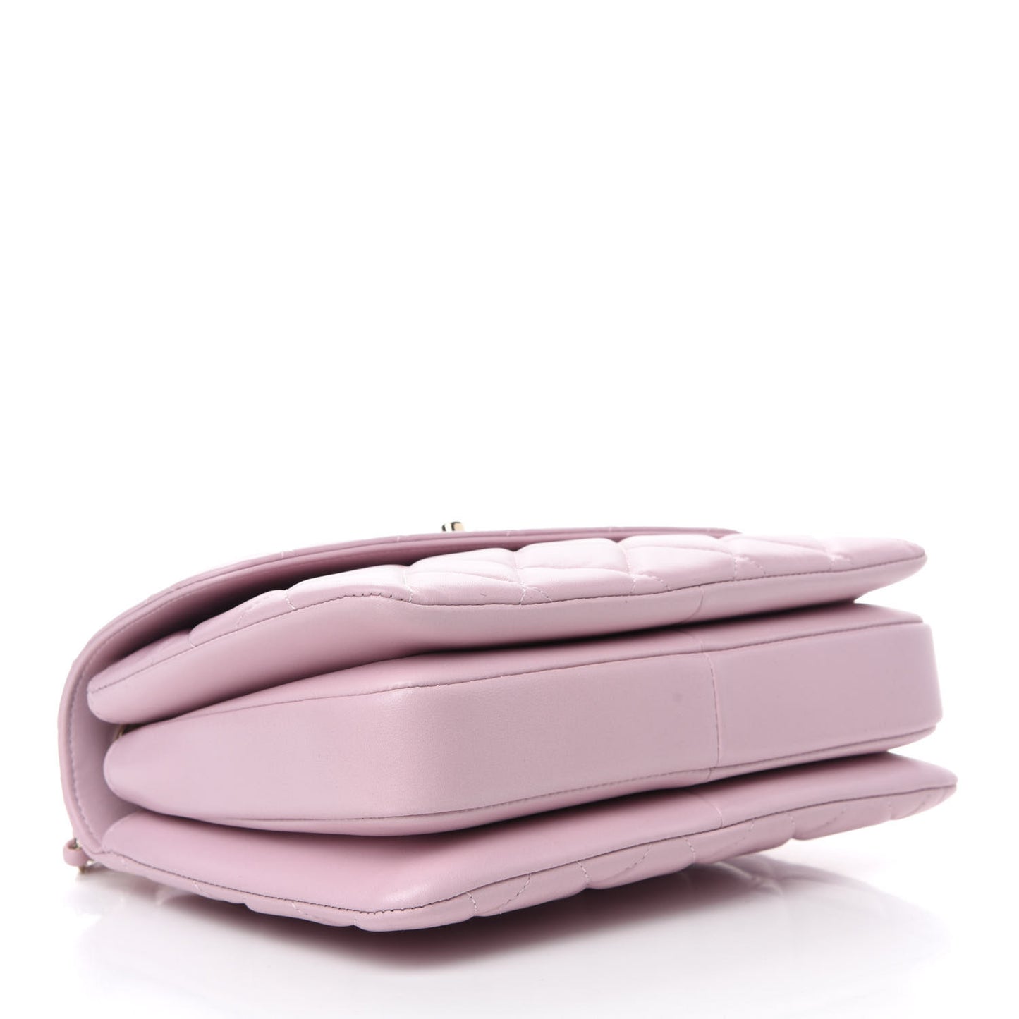 Lambskin Quilted Small Trendy CC Flap Dual Handle Bag Light Pink