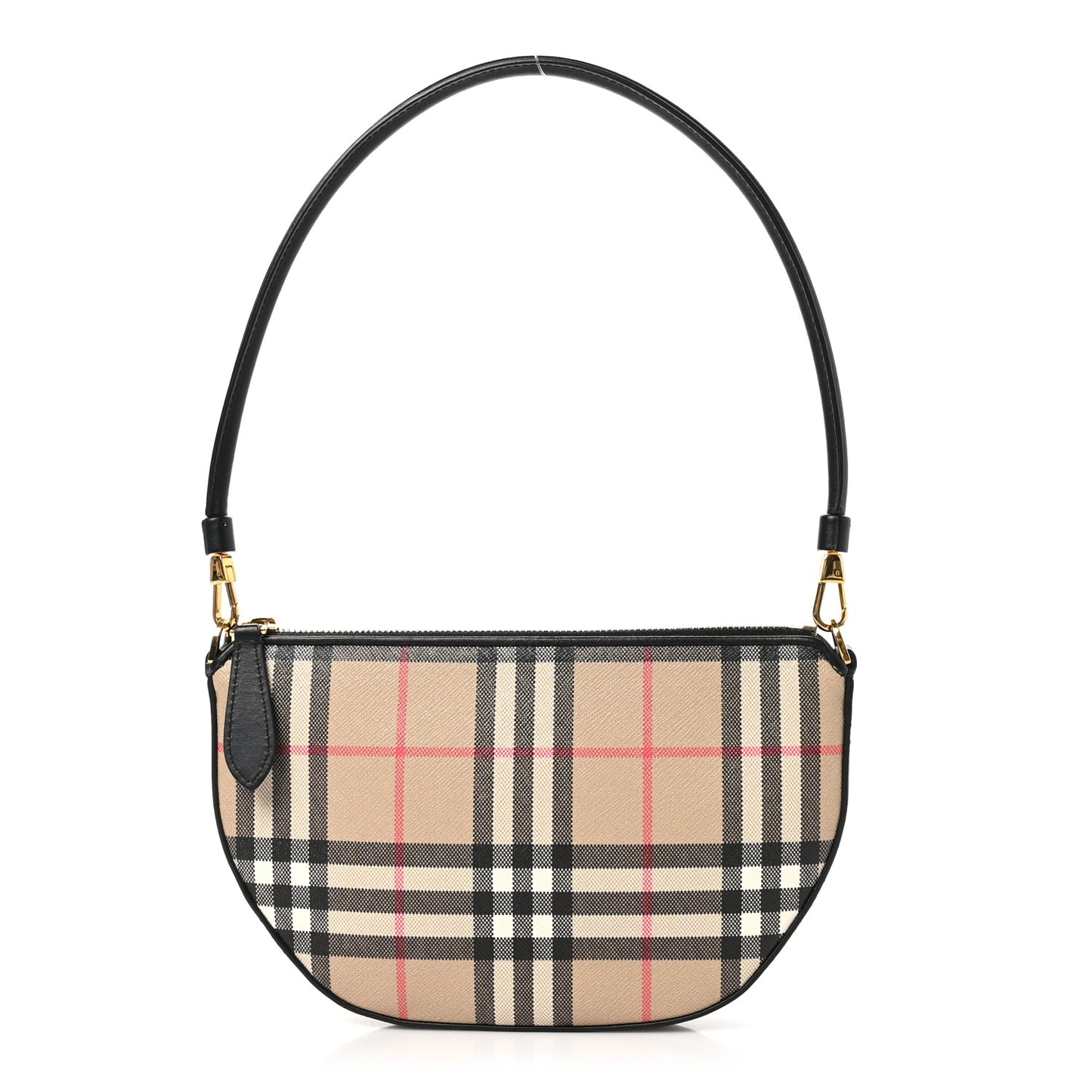 Vintage Check Calfskin Olympia Slim Pouch Archive Beige
