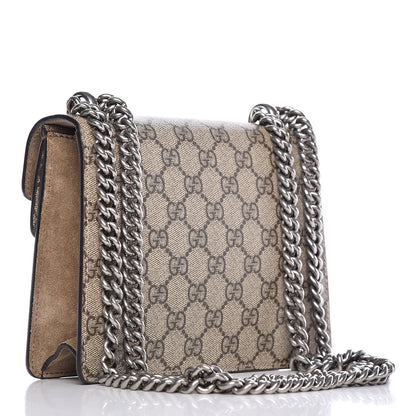 Gucci GG Supreme Monogram Mini Dionysus Shoulder Bag Taupe 3 of 9
