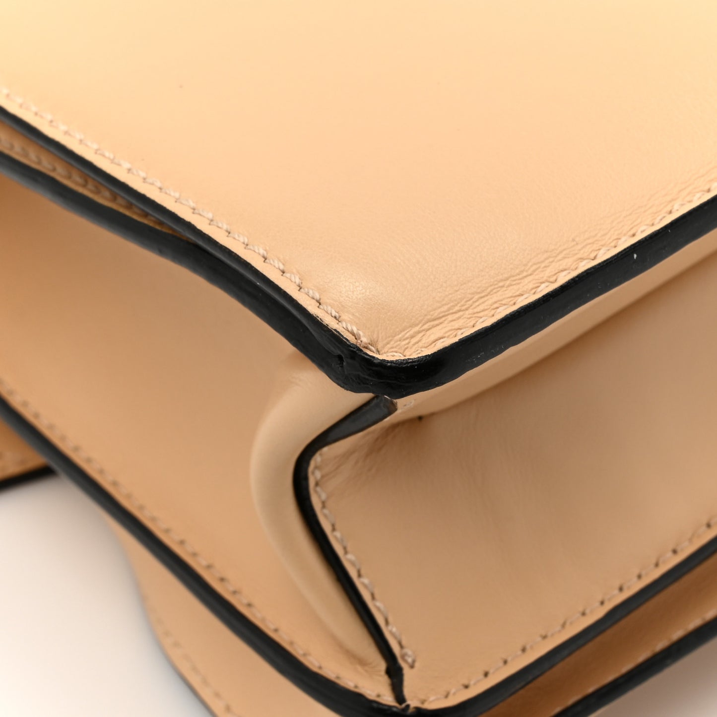 Calfskin Hava Top Handle Bag Warm Sand