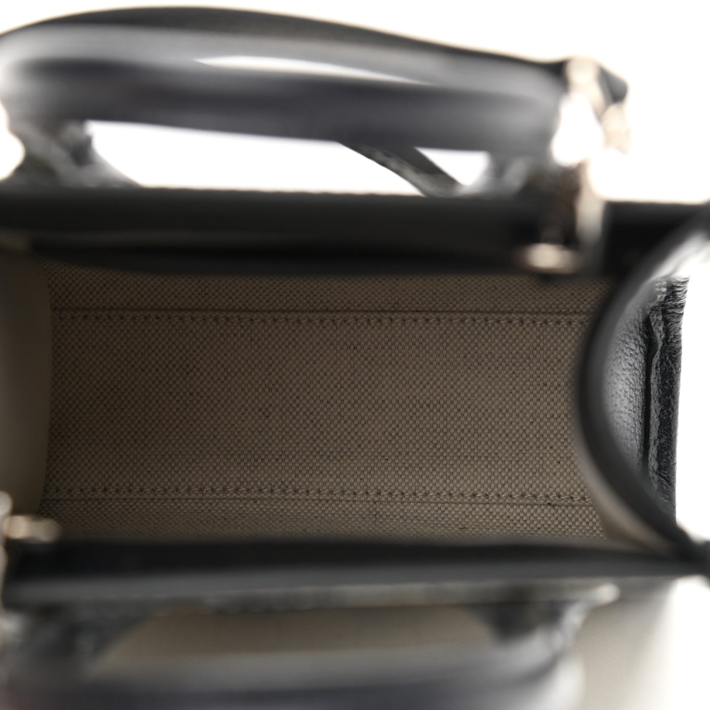 GG Supreme Monogram Textured Dollar Calfskin Mini Retro Interlocking G Tote Bag Beige Blue