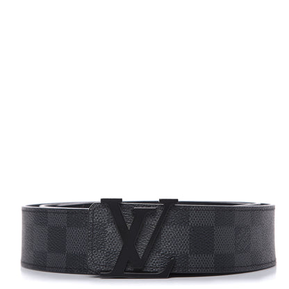 Louis Vuitton Damier Graphite LV Initiales Belt 120 48 1 of 7