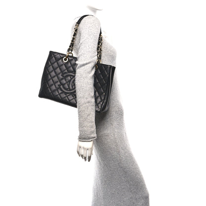 Chanel Caviar Quilted Grand Shopping Tote GST Black 2 of 10
