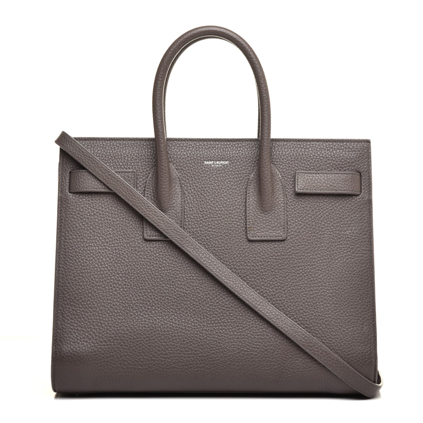 Grained Calfskin Small Sac De Jour Dark Anthracite