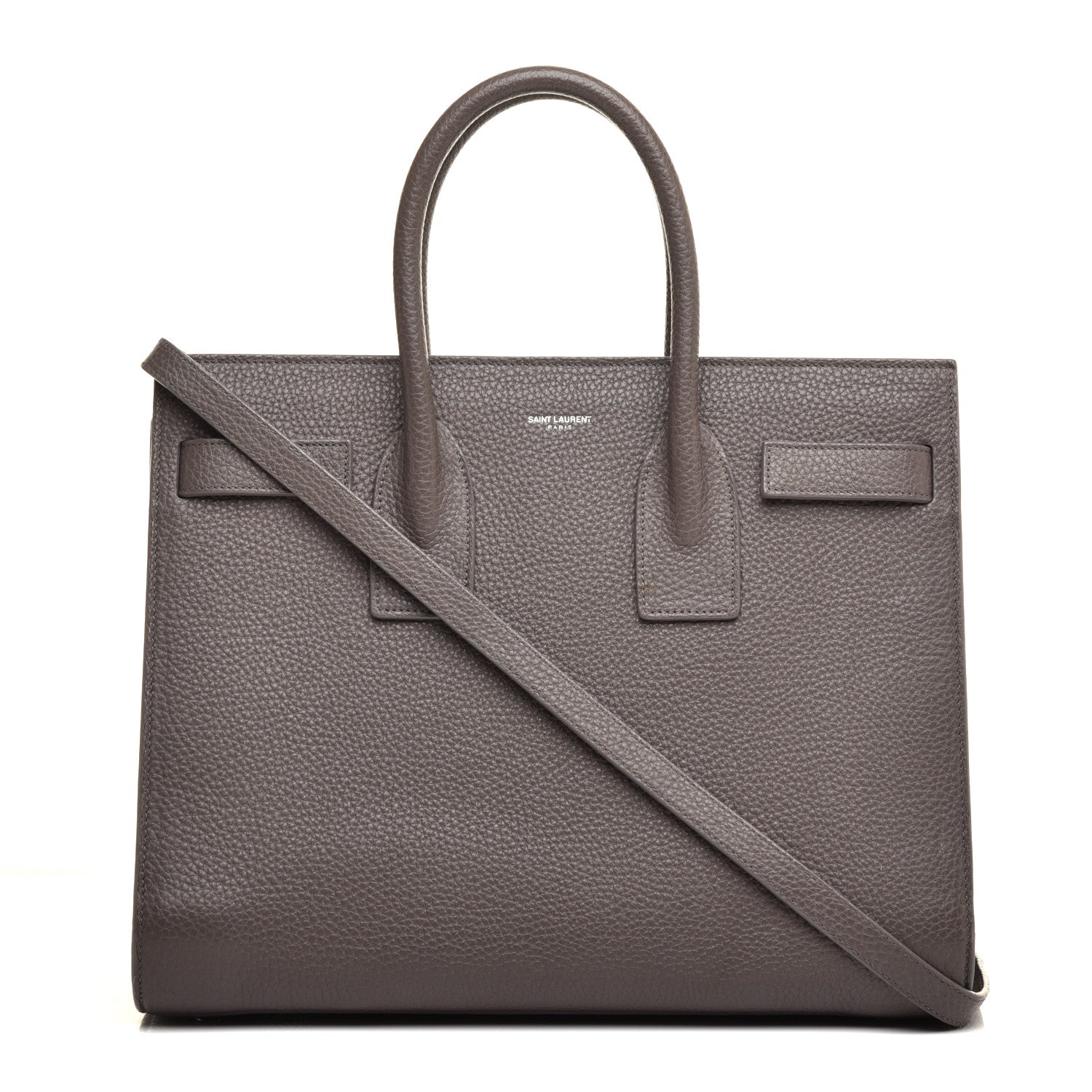 Saint Laurent Grained Calfskin Small Sac De Jour Dark Anthracite 1 of 10