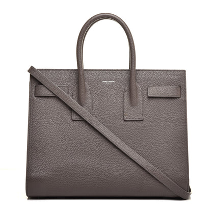Saint Laurent Grained Calfskin Small Sac De Jour Dark Anthracite 1 of 10