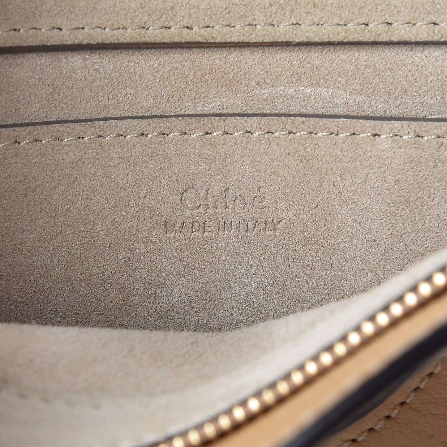 Calfskin Suede Small Pixie Bag Pearl Beige
