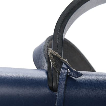 Hermes Vache Hunter Toile Herbag Zip 31 PM Bleu Brighton Bleu Saphir 20 of 22