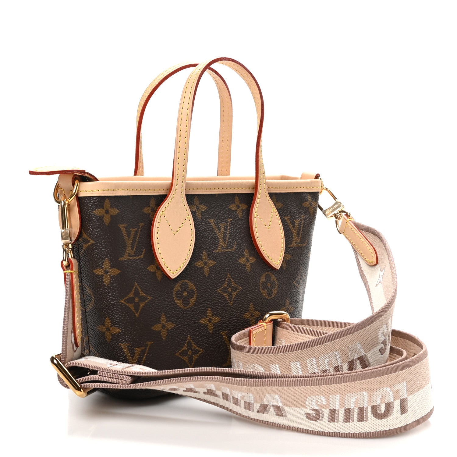 Louis Vuitton Monogram Neverfull BB Beige 3 of 8