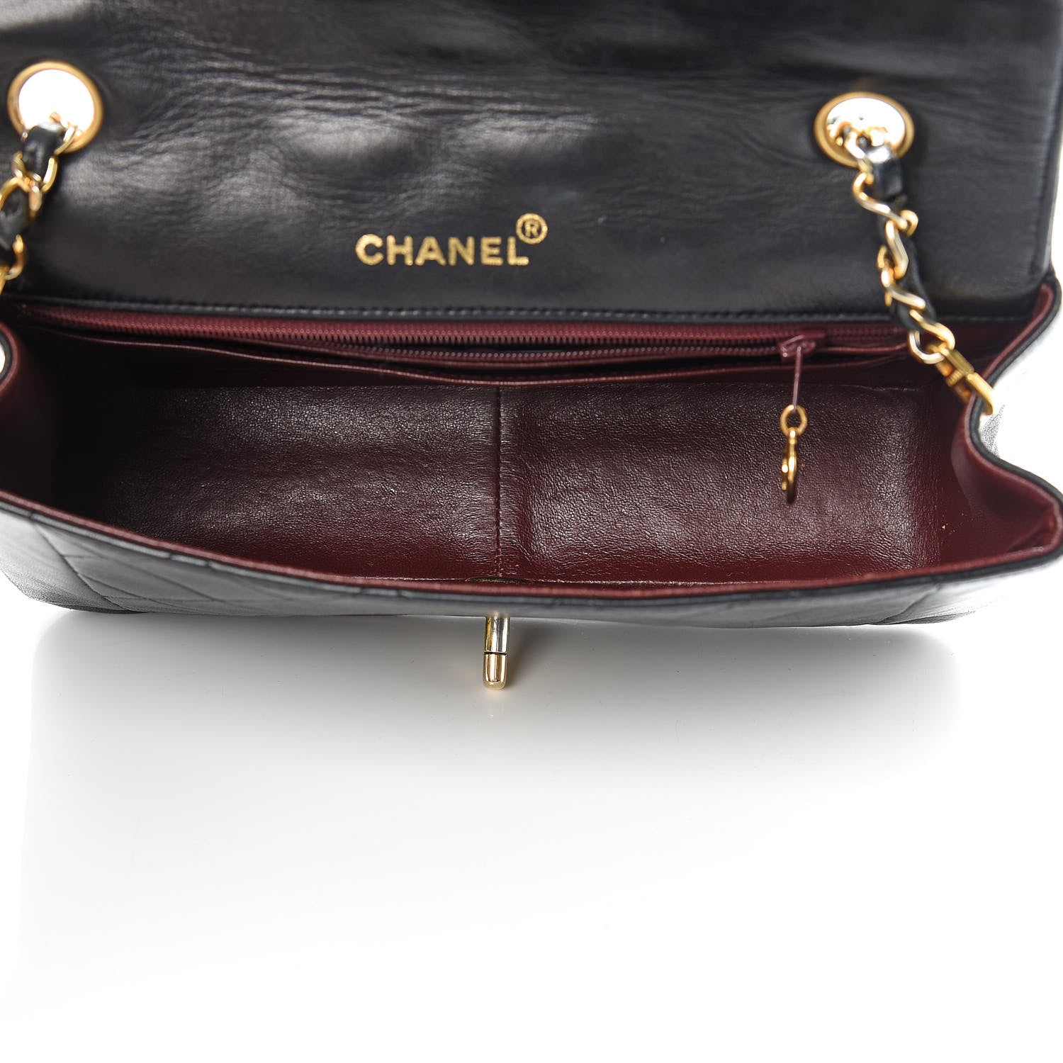 Chanel Lambskin Quilted Medium Single Flap Black 5 of 17