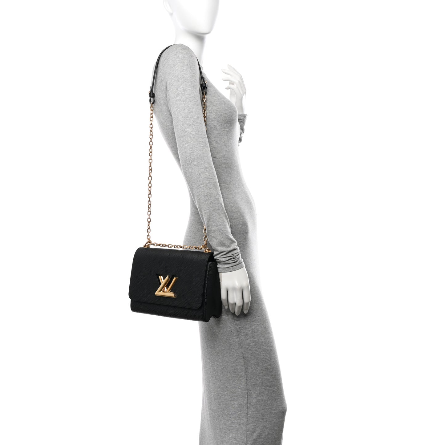 Epi Twist Shoulder Bag MM Black