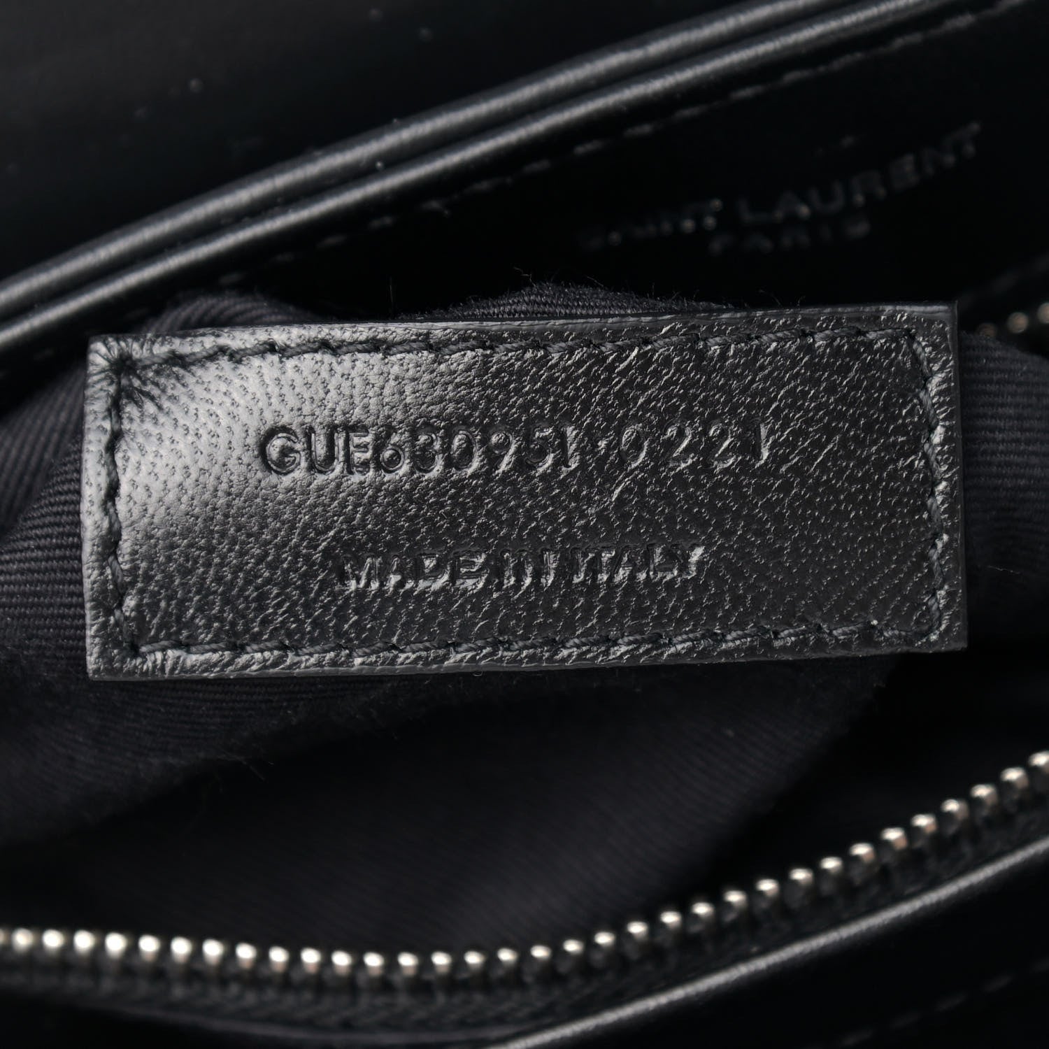 Saint Laurent Calfskin Y Quilted Monogram Toy Loulou Crossbody Bag Black 6 of 12