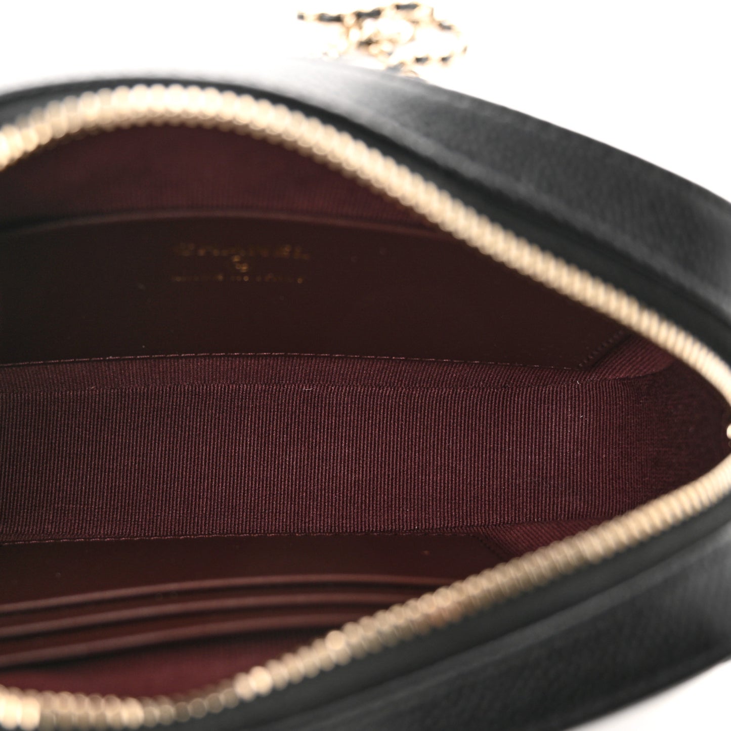 Caviar Quilted Chain Camera Bag Black