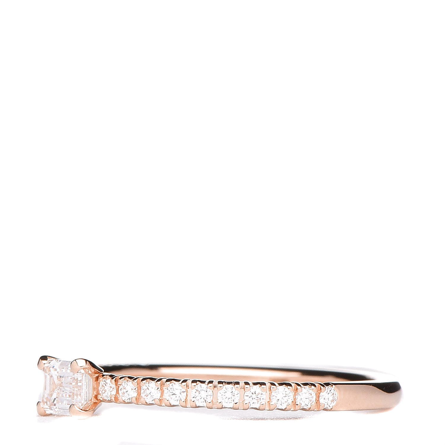 Cartier 18K Pink Gold Diamond Etincelle De Engagement Ring 49 4.75 3 of 5