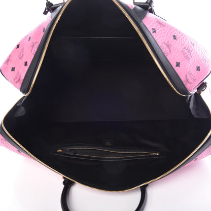 MCM Visetos Medium Traveler Weekender Bag Pink 6 of 8