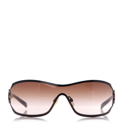 Chanel Swarovski Crystal Camellia CC Sunglasses 4164-B Bronze 2 of 7