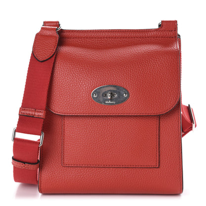 Mulberry Natural Grain Calfskin Antony Messenger Crossbody Scarlet 1 of 9