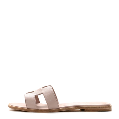 Hermes Epsom Oran Sandals 41 Rose Porcelaine 1 of 11