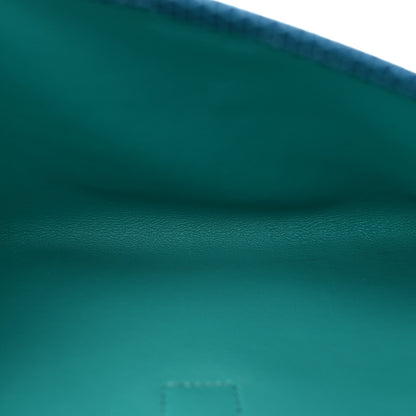Hermes Swift Lizard Jige Elan Touch 29 Clutch Bleu Paon Mykonos 5 of 8