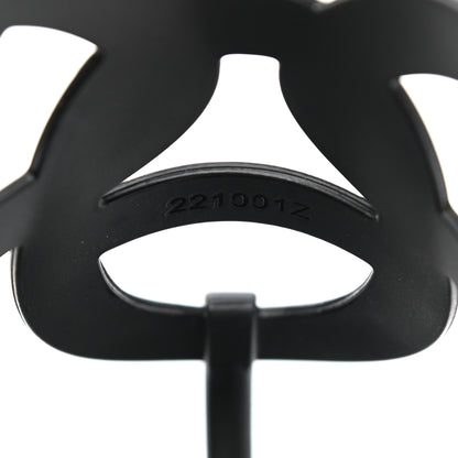Hermes Rubber Womens Egerie Sandals 37.5 Black 8 of 8