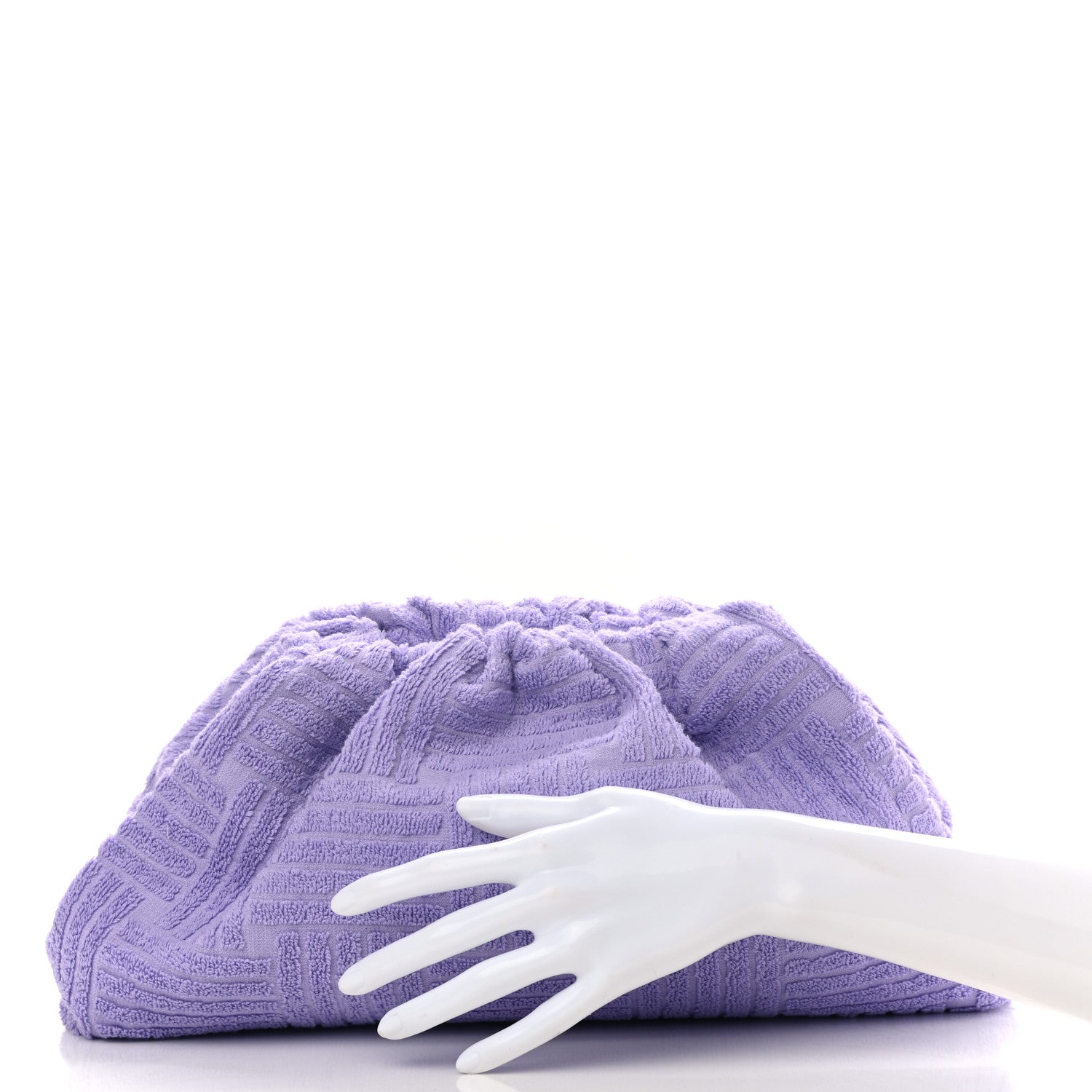 Bottega Veneta Sponge Fabric The Pouch Clutch Wisteria 2 of 7