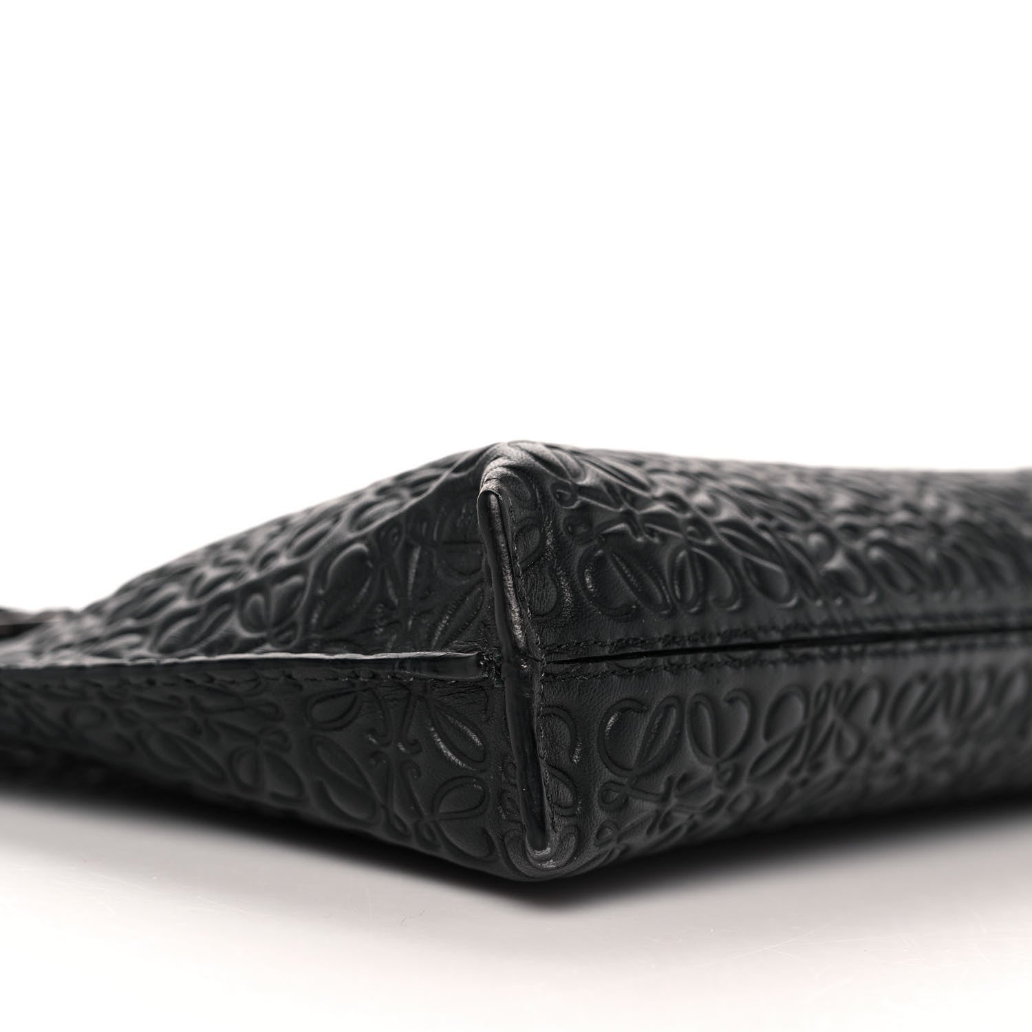 Loewe Calfskin Embossed Medium Repeat T Pouch Black 16 of 17