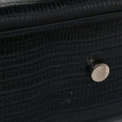 Saint Laurent Calfskin Lizard Embossed Nano Sac De Jour Black 13 of 13
