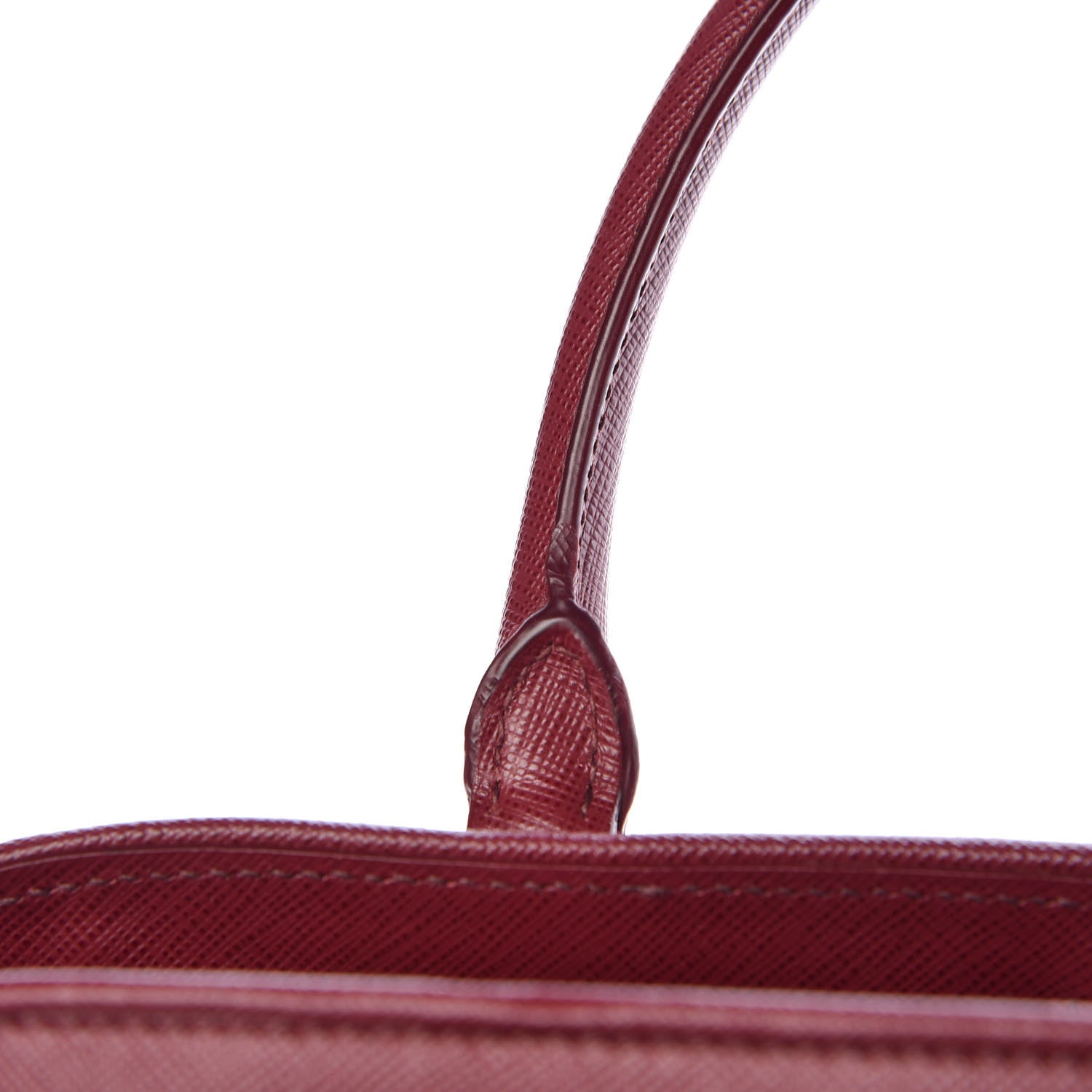 Prada Saffiano Lux Open Promenade Tote Cherry 13 of 16