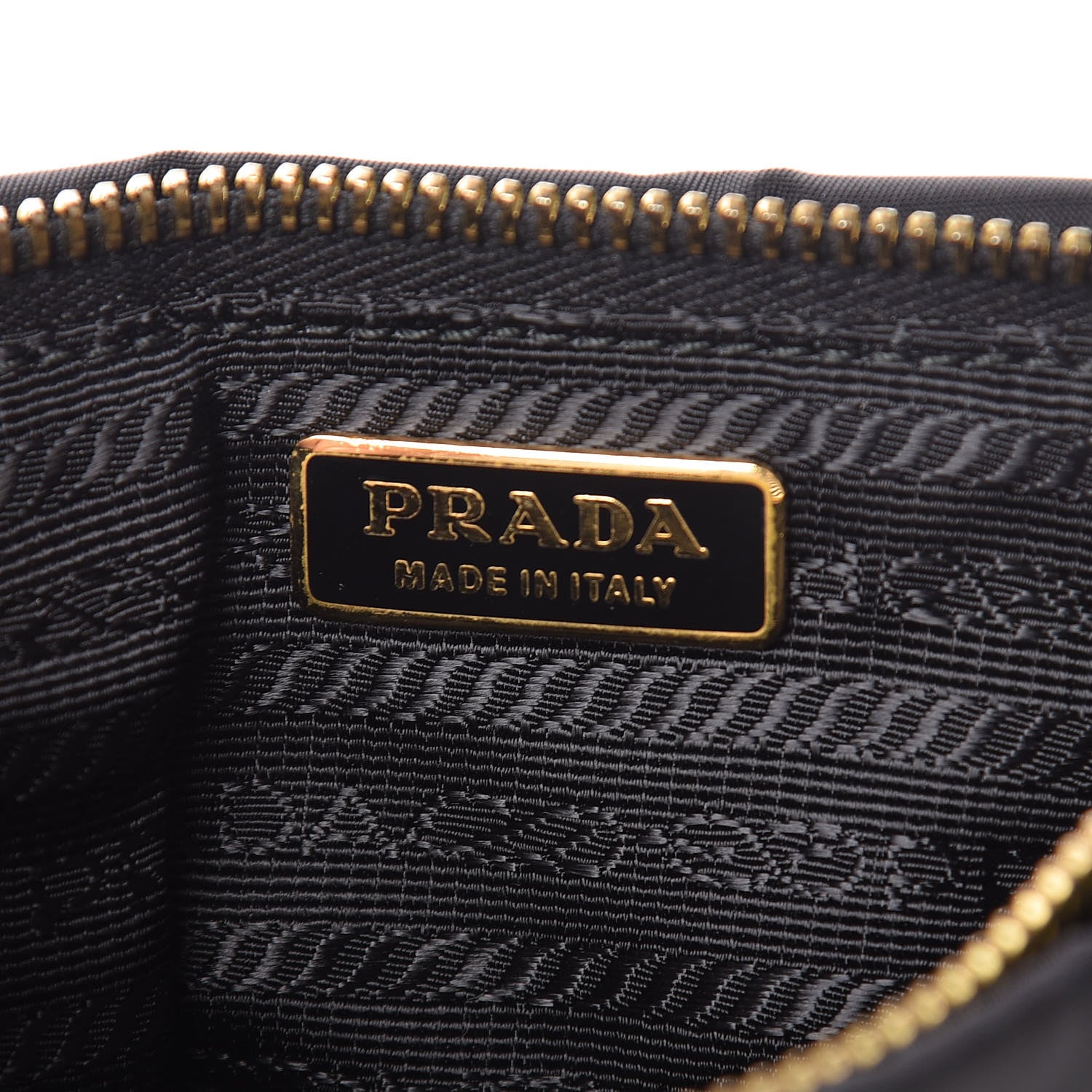 Prada Tessuto Nylon Clutch Wristlet Black 6 of 10