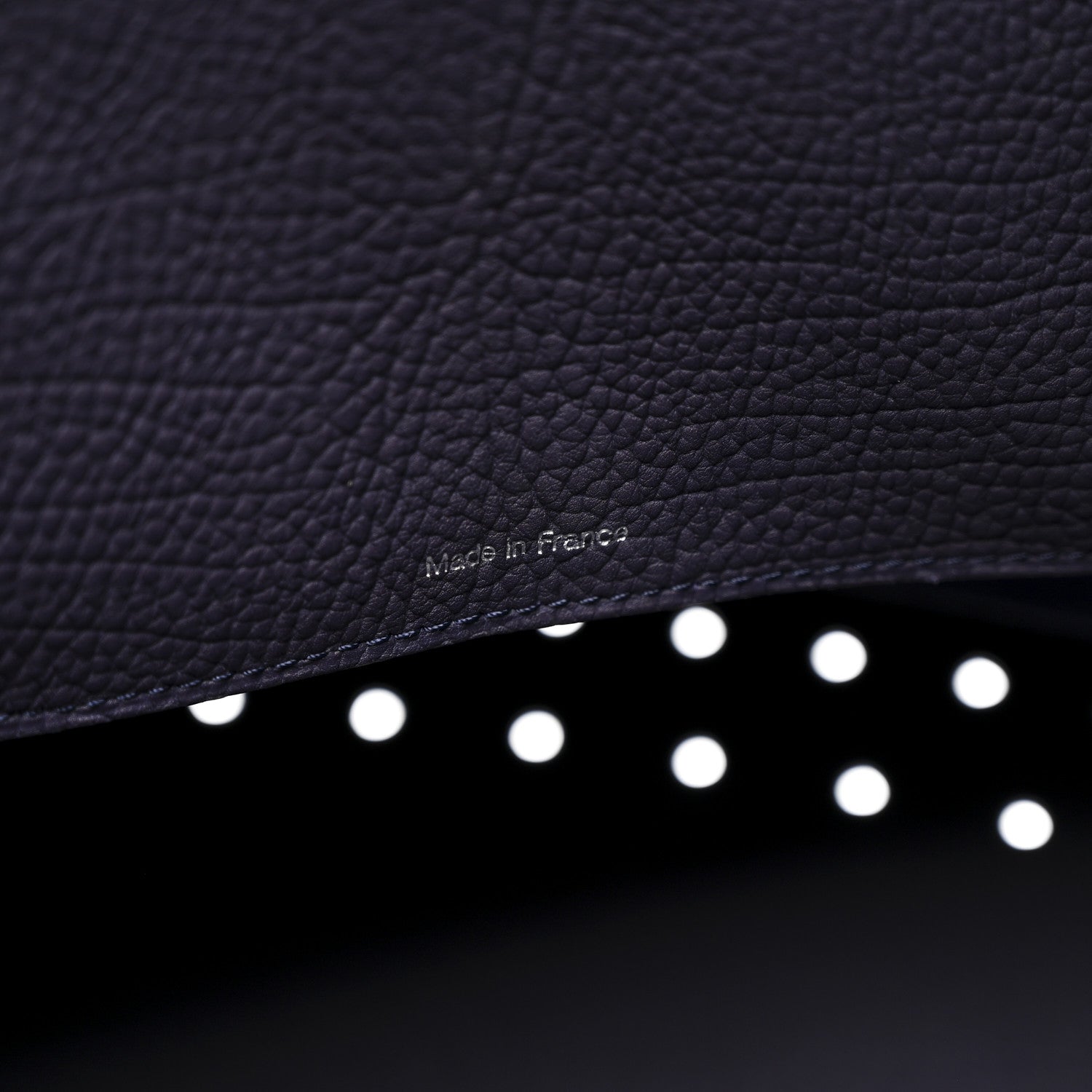 Delvaux Grained Calfskin Le Pin Tote Indigo 8 of 13
