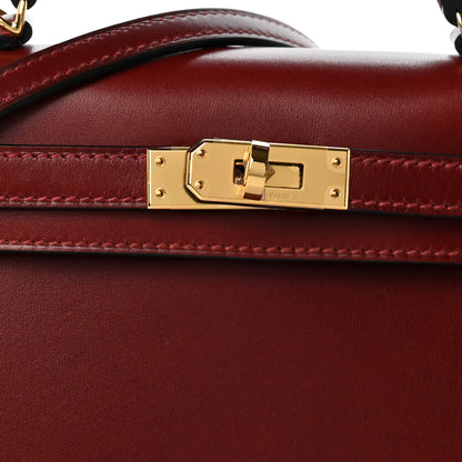 Hermes Box Mini Kelly Sellier 20 Rouge H 11 of 19